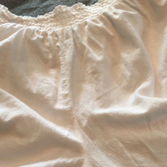 High Rise Wide Leg Pants White Size XXL Beach cover up/ PJ's /100% Cotton - Picture 8 of 14